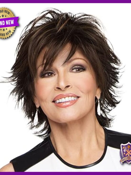 Large Cap Synthetic Shag Wig with Memory Cap, Mid-Length Layers